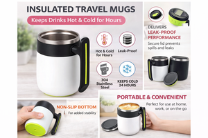 Mug à café personnalisé GiftSteel - Produit promotionnel pour le bureau pour Thanksgiving - Product Image 3