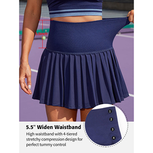 Women's Solid Pickleball Tank Top and Skort Set with Rhinestone and <b>Patches</b> Quick-Drying Breathable Performance Wear - Product Image 6