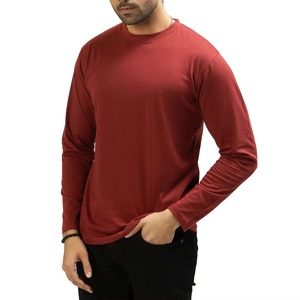 เสื้อยืดแขนยาวป้องกันรังสียูวีสำหรับผู้ชาย OEM แบบเรียบ ไม่มีลาย รับสกรีนโลโก้ เนื้อผ้าเบา ระบายอากาศดี เหมาะสำหรับฤดูร้อน ขายส่ง เสื้อผ้าสตรีทแวร์ - Product Image 1