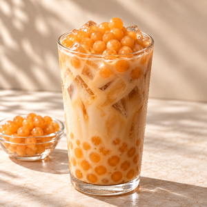 KEI FU ไข่มุกไต้หวันรสส้ม วัตถุดิบชงชาไข่มุก 3 กก. ได้รับการรับรองฮาลาล/HACCP - Product Image 6