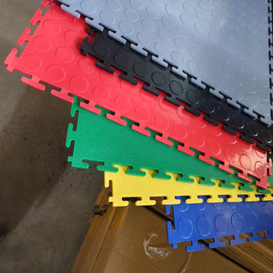 Carreaux de sol en vinyle PVC résistant pour atelier de garage antidérapant en plastique imbriqué - Product Image 1