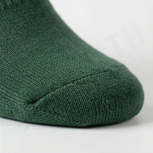 Green Crew <b>Socks</b> With Geometric Pattern Knitted Cotton Breathable Casual <b>Winter</b> <b>Socks</b> For Adults - Product Image 6
