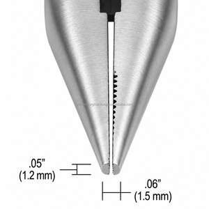 Pince à bec court professionnelle pour la fabrication de bijoux, à dents crantées, en acier inoxydable, pour le polissage de bijoux, bricolage, fourniture d'usine OEM - Product Image 5