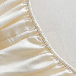 Ensemble de draps ajustés avec taies d'oreiller, couleurs unies, doux, respirant, 300 fils, microfibre écologique pour adultes - Product Image 2