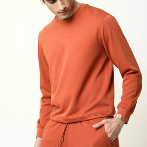 Alta calidad al por mayor en blanco hombres sudadera logotipo personalizado cuello redondo sudadera Casual moda ropa hombres sudaderas de gran tamaño hombres - Product Image 3