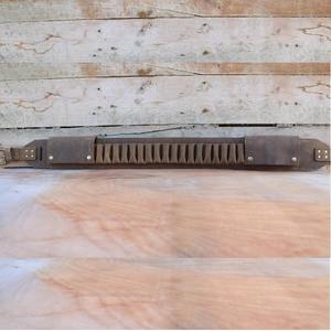 Ceinture porte-cartouches en cuir de qualité professionnelle |   Ceinture de chasse marron personnalisée en cuir de haute qualité avec sangle porte-cartouches - Product Image 5