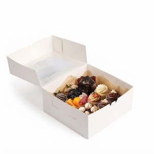 Boîtes à pâtisserie biodégradables avec fenêtre, en papier verni, pour desserts, fraises, beignets, cadeaux de fête – Meilleures ventes au Vietnam - Product Image 3