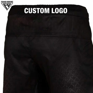 กางเกงชกมวย MMA ผ้าสี่ทิศทางยืดหยุ่นพร้อมขอบเอวป้องกันการลื่น ออกแบบเองได้ ขายส่ง พิมพ์ลาย โพลีเอสเตอร์ 100% ชุดศิลปะการต่อสู้ - Product Image 4