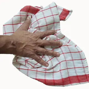 Serviette de cuisine de haute qualité chiffons d'essuyage 100% coton de l'usine de serviettes du Bangladesh quatre points latéraux lavables et réutilisables