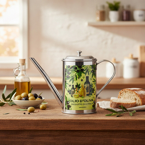 [Holar] Taiwan Made High Quality Oval Shaped Stainless Steel Olive Oil Dispenser for Kitchen - Product Image 4