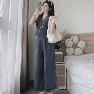 Vietnam Manufacturer Women Long <b>Skirt</b> 2 Piece Set Casual Knitted Washable ODM Supply - Product Image 3