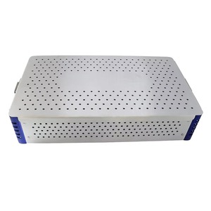 Boîte de stérilisation à double niveau en acier inoxydable de haute qualité pour instruments chirurgicaux par Mahfooz, conteneurs stérilisés CE - Product Image 3