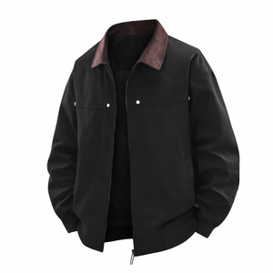 เสื้อแจ็คเก็ตกันลมสำหรับผู้ชาย Oem 2027 รุ่นลำลองเคลือบกันหนาว ป้องกันลม ดีไซน์ฟรี ผลิตจำนวนมาก ซิปด้านหน้า - Product Image 1