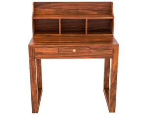Modern Wooden Laptop <b>Desk</b> for Students | Space Saving Study <b>Table</b> with Bookshelf | B2B Wholesale India - Product Image 1