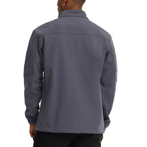 Chaqueta con capucha de softshell impermeable para hombre, cortavientos de forro polar para senderismo y camping, abrigo de invierno a prueba de viento con cremallera. - Product Image 4