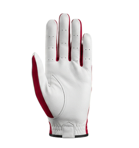 Leather Feel Sample Support Custom Label Embroidery Cabretta Men'S Ladies White Leather Left One Right Hand Easy Grip <b>Light</b> - Product Image 2