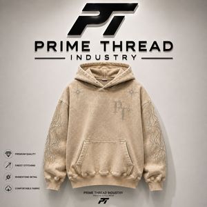 Sweat à capuche surdimensionné personnalisé pour homme, imprimé strass, streetwear, en coton, style français, pour l'automne, unisexe, vintage - Product Image 1