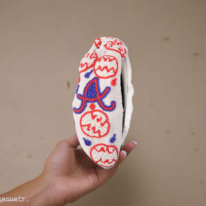 Serre-têtes brodés à la main avec perles, thème drapeau américain, pour fêtes, cadeaux festifs, accessoire décoratif pour cheveux - Product Image 6