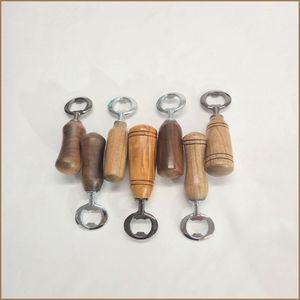 Ouvre-bouteilles manuels de haute qualité avec manche en bois pour boissons gazeuses - Product Image 1