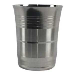 Verre à eau élégant et ergonomique en acier inoxydable, en forme de sablier, gobelet métallique de qualité supérieure avec bord lisse pour boissons et jus - Product Image 3