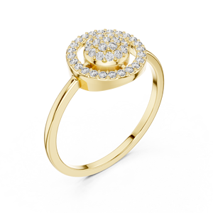 14K Elegant Party Wear <b>Ring</b> in Silver <b>CZ</b> Jewelry - Product Image 3