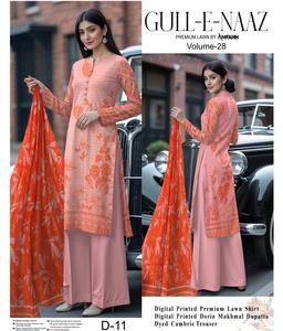 Nouvelle Collection Été 2026 – Shalwar Kameez Brodé de Qualité Supérieure en Coton/Gaze pour Femmes Grandes Tailles - Product Image 4