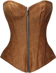 เสื้อครอปเซ็ทซิปหน้า PVC สำหรับผู้หญิง เป็นมิตรกับสิ่งแวดล้อม ช่วยกระชับสัดส่วน รัดเอว  ขายส่งจากโรงงาน - Product Image 5