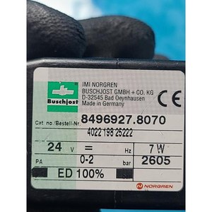 IMI norgren 8496927.807ใช้เป็นชิ้นส่วนอุปกรณ์เซมิคอนดักเตอร์รุ่นเก่า - Product Image 2