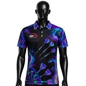 Camiseta Deportiva Personalizable ORVO SPORTS para Hombre, Manga Corta, Diseño de Dardos con Sublimación, Secado Rápido, Transpirable, Corte Regular, Blanca, Bandera de EE. UU. - Product Image 3