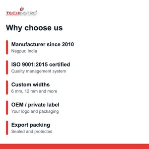 TECHINSTRO เทปทองแดงนำไฟฟ้า 12 มม. x 15 ม. พร้อมกาวนำไฟฟ้าสำหรับป้องกัน EMI ซ่อมแซม PCB สายดิน CFT-0012 - Product Image 3