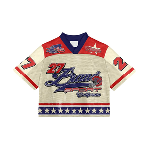 Camiseta Unisex de Manga Corta, Estilo Deportivo, Corte Holgado, 100% Poliéster, Malla Transpirable, Anti-Pilling, Estilo Vintage Casual - Product Image 6