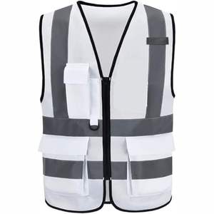 Gilet de sécurité réfléchissant haute visibilité moderne, respirant, en polyester, avec options personnalisables, unisexe, à prix réduit pour les ventes - Product Image 2