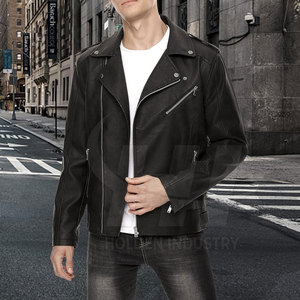 Vestes en cuir les plus vendues, faible MOQ, vestes en cuir pour l'hiver, nouvelle arrivée, vestes en cuir imperméables pour hommes - Product Image 4