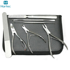 New Trendy <b>Nail</b> Nippers Podiatry Tools 7 Pieces <b>Set</b> <b>Nail</b> Nippers Foot Care Including Leather Case Podiatry Instruments <b>Sets</b> - Product Image 6