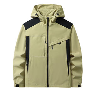Chaqueta impermeable al por mayor, chaqueta softshell de poliéster de 320 g/m², logotipo personalizado para minoristas de camping en EE. UU., MOQ bajo - Product Image 4
