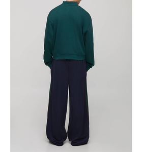 Pantalones Deportivos Ultra Holgados con Estampado 3D OEM, Pantalones Deportivos de Moda Urbana con Paneles en Contraste y Cintura con Cordón, Pantalones Deportivos de Algodón para Hombre - Product Image 2