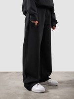 Pantalon de survêtement de luxe personnalisé pour hommes, coupe droite, jambe large, décontracté, avec logo, taille élastique, vente en gros
