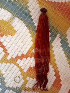 Nano <b>Ring</b> Indian Hair Extension Ash Blonde Double Drawn Remy Cuticle Aligned Pre-Bonded Human Hair Extensions Raw Hair - Product Image 5