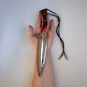 Cuchillo utilitario de punta afilada SHARP POINT TRADES, hoja de acero no ajustable, mango de madera de calidad DIY, 0.5mm de grosor, 6.7in de largo total - Product Image 2