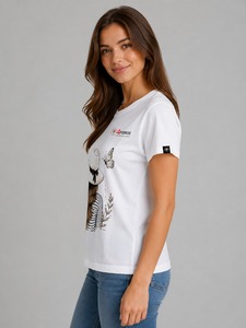 Camiseta de Moda para Mujer, Colección Casual Más Vendida, con Logotipo Personalizado, Servicios de Fabricación OEM y Suministro al por Mayor - Product Image 3