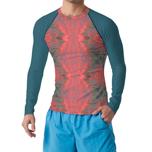 Camiseta de Protección Solar Personalizada con Diseños Sublimados, Transpirable, de Secado Rápido, 100% Poliéster y Spandex, para Logotipo Personalizado, Alta Calidad - Product Image 1
