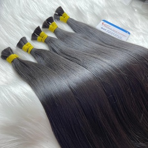 Super vente noir droit en vrac 100% extensions de cheveux crus vietnamiens super haute qualité soyeux pas d'enchevêtrement pas de perte grand en stock - Product Image 1
