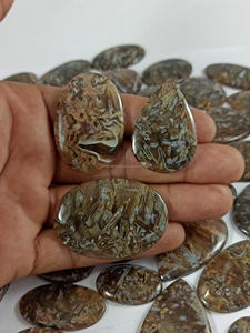 Lote al por Mayor de Piedras Preciosas Sueltas de Ágata Natural en Forma de Cabujón, Cristal Semiprecioso para Sanación - Product Image 4