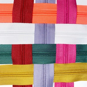 Logo personnalisé 5 #   Rouleau de fermeture éclair long en nylon pour sac à dos de sport, rouleaux de fermeture éclair noirs avec longue chaîne pour sacs de transport - Product Image 5