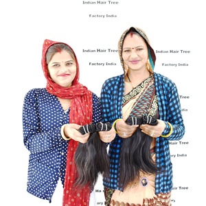 Lot de Cheveux Humains 100% Naturels Noirs de Qualité Supérieure, Non Traités Chimiquement, Pas Cher, Ondulés ou Lisses, Cheveux Indiens Remy Doux, Full Lace - Product Image 3