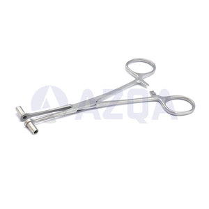 Pince à Septum Tunnel en Acier Inoxydable 6 Pouces AZ-TSF-01 Marque Client pour Installation Professionnelle de Bijoux Corporels - Product Image 2