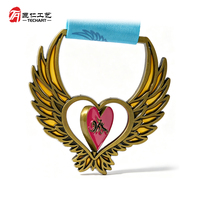 Médaille de récompense rotative personnalisée, en verre ajouré, pour les sports, avec ruban, médaille tournante personnalisée