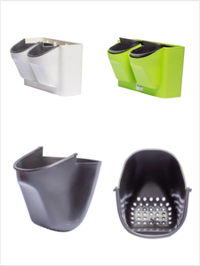 Maceta doble, duradera y elegante, perfecta para interiores/exteriores, ideal para cultivar dos plantas, ahorra espacio y es fácil de mantener - Product Image 2