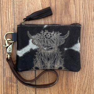 เคสใส่เหรียญ ATM สำหรับผู้หญิงกระเป๋าหนังวัวแท้มีพู่ห้อยแบบเลเซอร์สำหรับเทศกาลคริสต์มาสสินค้าใหม่ - Product Image 2