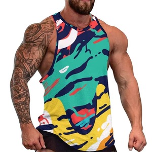 Débardeur imprimé décontracté pour hommes, léger et respirant, sans manches, pour la gym, le fitness, la musculation, mode été - Product Image 6